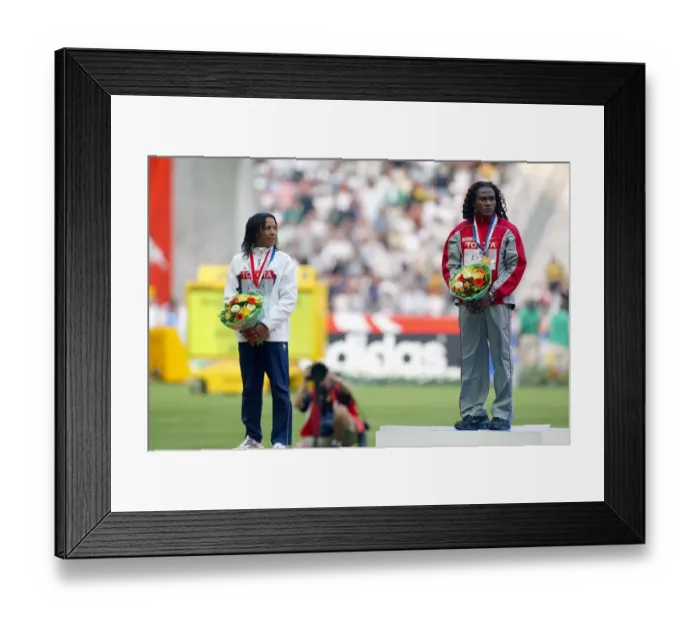 Framed Print : Kelly Holmes & Maria Mutola