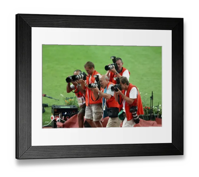 Framed Print : Press Photographers Framed Print : Press Photographers