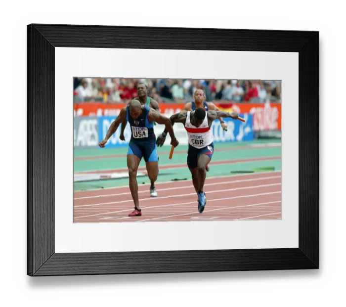 Framed Print : Joshua J Johnson & Dwain Chambers Framed Print : Joshua J Johnson & Dwain Chambers