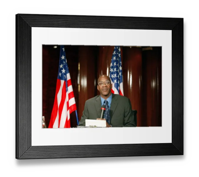 Framed Print : Ed Moses Press Conference World Athletics Championships Paris, France 30 August 2003 Date Framed Print : Ed Moses Press Conference World Athletics Championships Paris, France 30 August 2003 Date