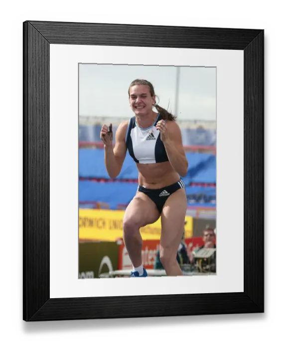 Framed Print : Yelena Isinbayeva Breaks World Record Framed Print : Yelena Isinbayeva Breaks World Record
