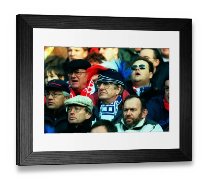 Framed Print : France Rugby Union Fans Framed Print : France Rugby Union Fans