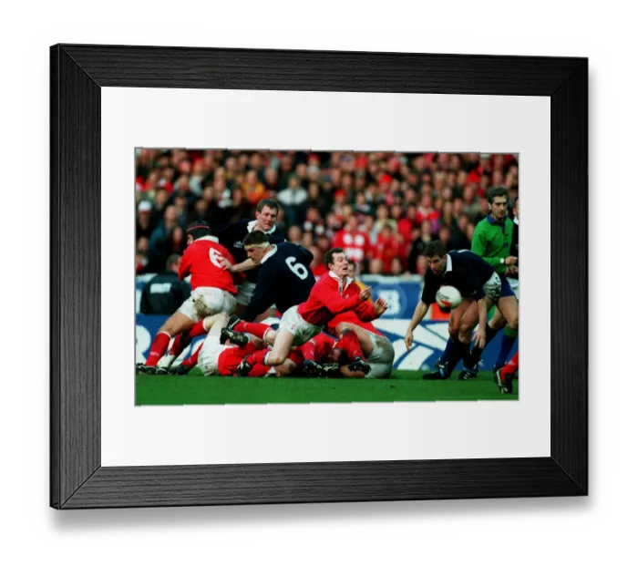 Framed Print : Howley Spreads The Ball Wide Framed Print : Howley Spreads The Ball Wide