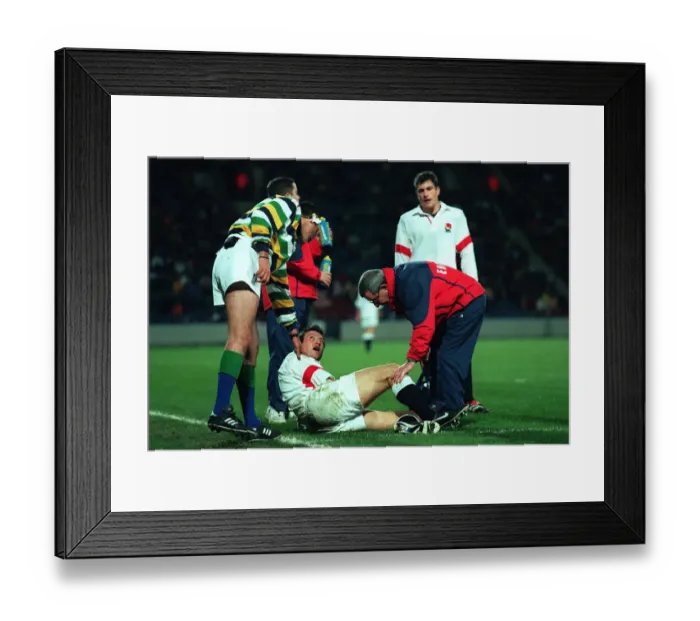 Framed Print : Dan Luger Lies Injured Framed Print : Dan Luger Lies Injured