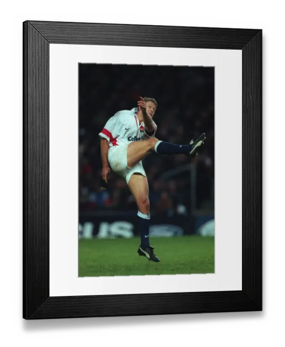 Framed Print : Nick Beal England and Northampton Rugby Union 05 December 1998 Date: 05 December 1998
