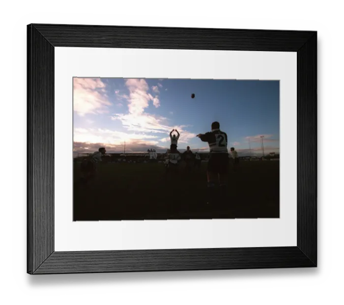 Framed Print : Newcastle Falcons Line-Out Framed Print : Newcastle Falcons Line-Out