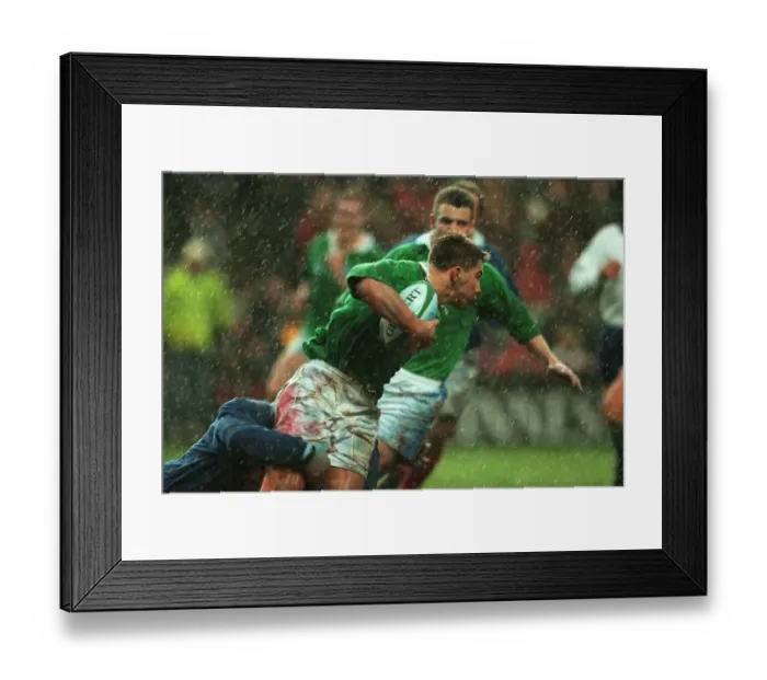 Framed Print : Justin Bishop Runs In The Rain