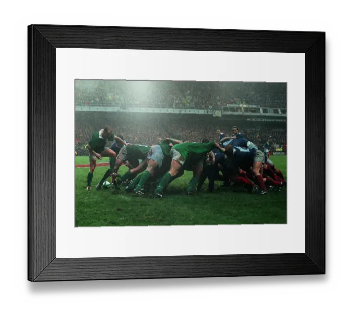 Framed Print : Scrum Ireland V France 06 February 1999 Date: 06 February 1999 Framed Print : Scrum Ireland V France 06 February 1999 Date: 06 February 1999