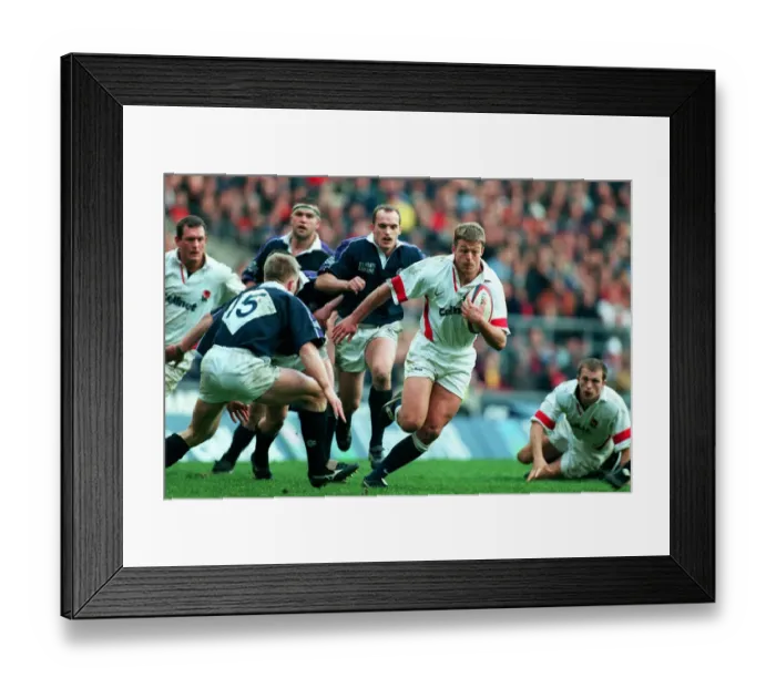 Framed Print : Nick Beal Takes On Scots Framed Print : Nick Beal Takes On Scots
