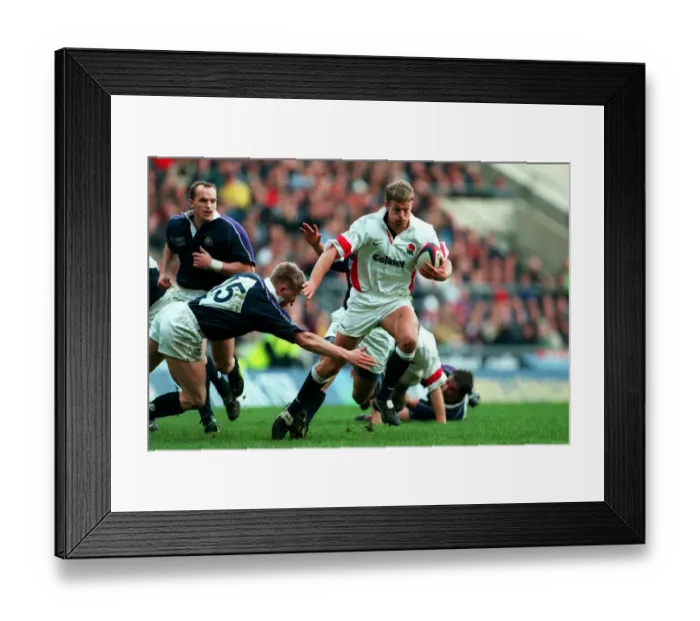 Framed Print : Nick Beal Takes On Scots Framed Print : Nick Beal Takes On Scots