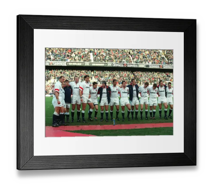 Framed Print : England Team Line Up Framed Print : England Team Line Up