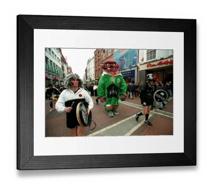 Framed Print : Ireland Fans In Dublin Framed Print : Ireland Fans In Dublin