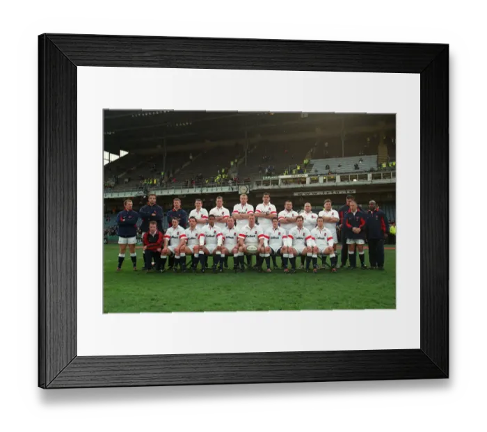 Framed Print : England Rugby Team Framed Print : England Rugby Team