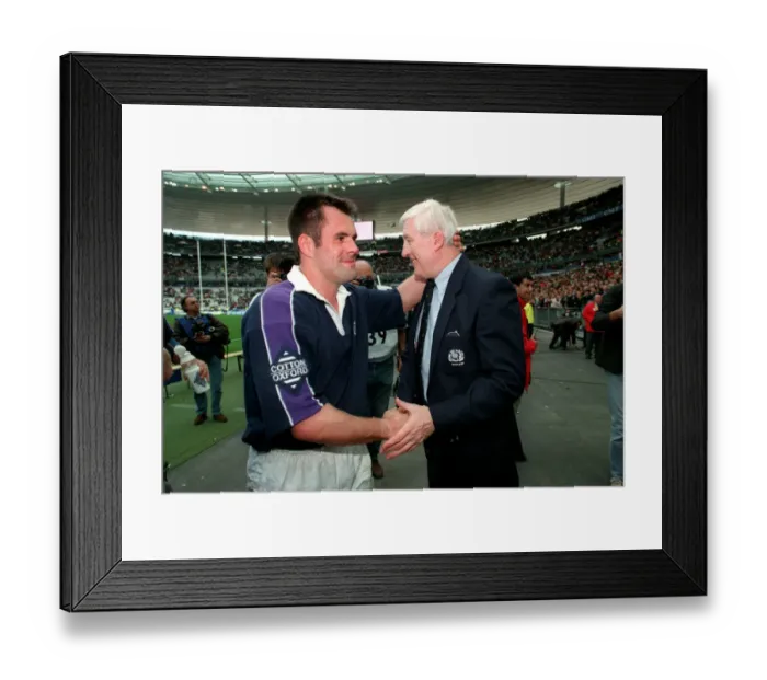Framed Print : Ken Logan & Jim Telfer Framed Print : Ken Logan & Jim Telfer