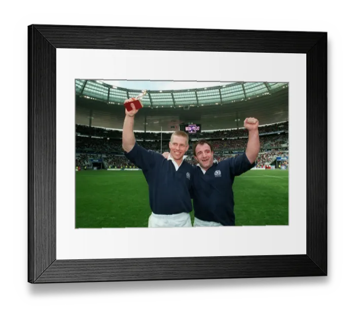 Framed Print : G. Metcalfe & Hilton Celebrate