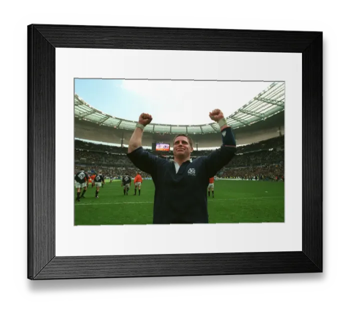 Framed Print : Alan Tait Celebrates Victory Framed Print : Alan Tait Celebrates Victory
