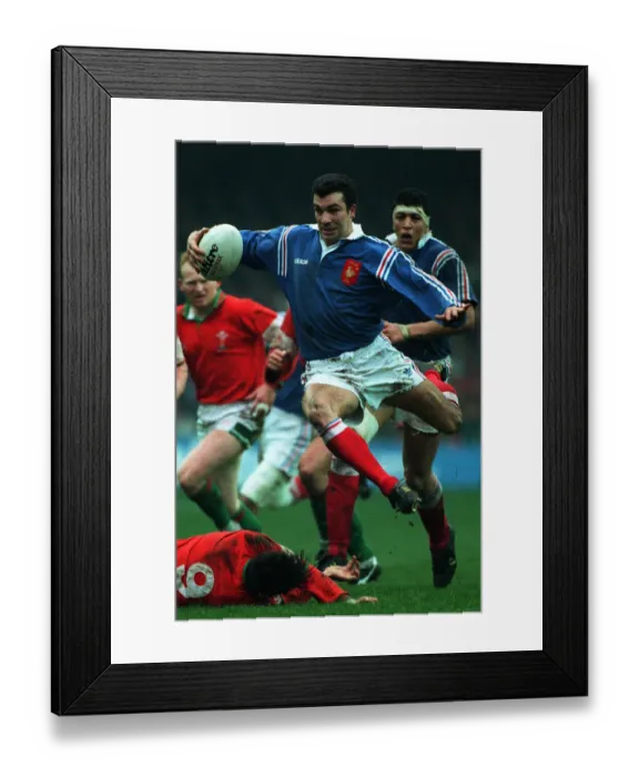 Framed Print : Alain Penaud Jumps Past A Framed Print : Alain Penaud Jumps Past A