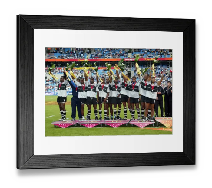 Framed Print : Fiji Recieve Silver