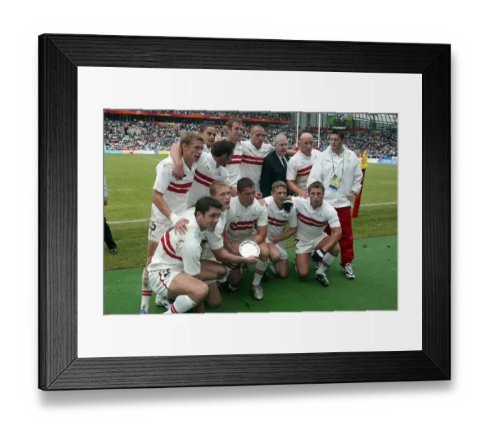 Framed Print : England Rugby 7s Team Framed Print : England Rugby 7s Team