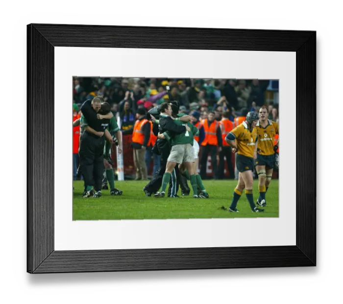 Framed Print : Ireland Celebrate Victory Framed Print : Ireland Celebrate Victory
