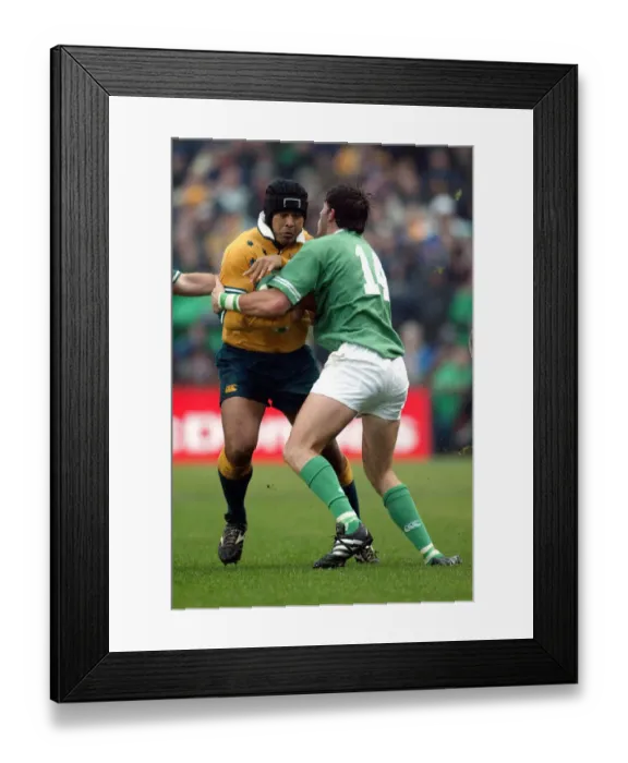 Framed Print : Shane Horgan & Toutai Kefu Framed Print : Shane Horgan & Toutai Kefu