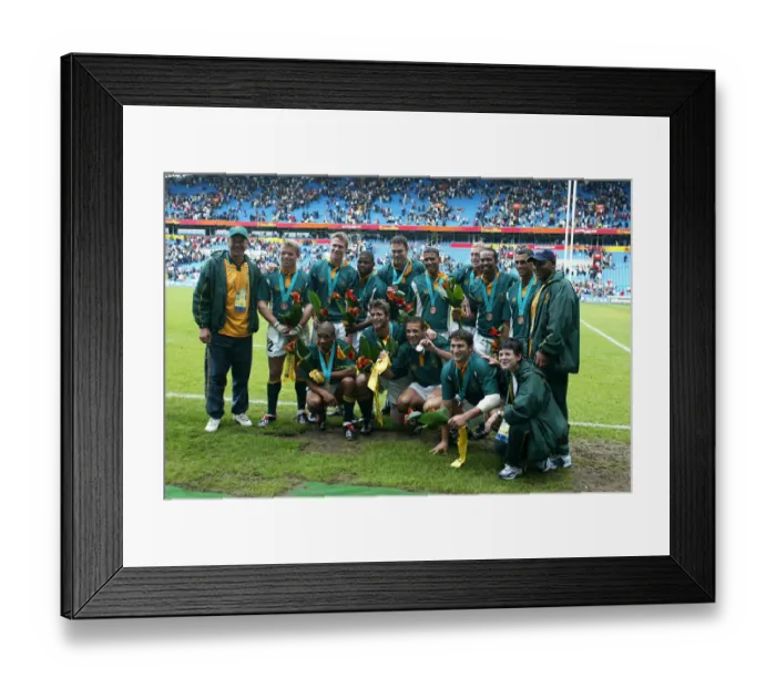 Framed Print : South Africa Celebrate Bronze Framed Print : South Africa Celebrate Bronze