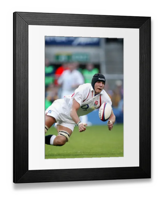 Framed Print : Ben Kay England and Leicester Tigers Rugby Union England V Australia Twickenham