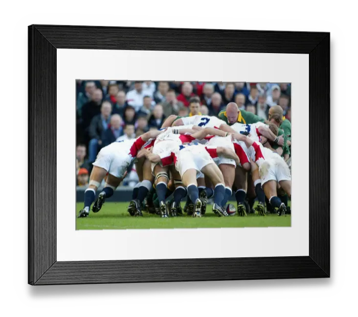 Framed Print : England Scrum Framed Print : England Scrum