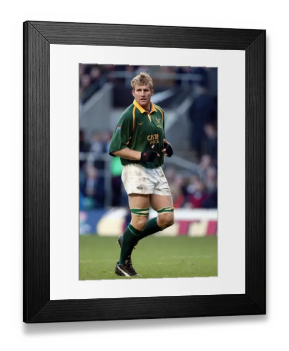 Framed Print : Aj Venter South Africa Rugby Union England V South Africa Twickenham Framed Print : Aj Venter South Africa Rugby Union England V South Africa Twickenham