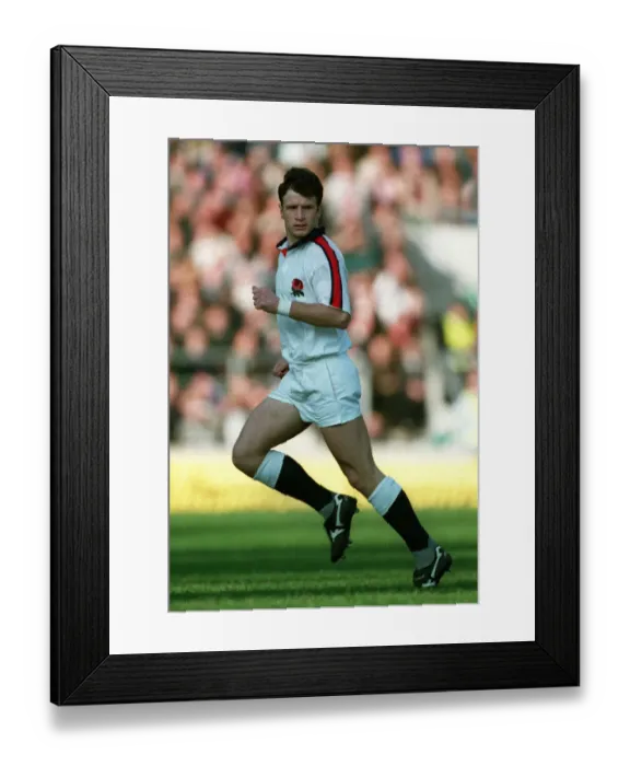 Framed Print : Mike Catt England and Bath Rugby Union 23 February 1995 Date: 23 February 1995