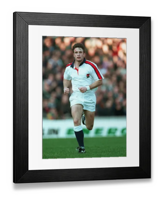 Framed Print : Mike Catt England and Bath Rugby Union 13 February 1995 Date: 13 February 1995 Framed Print : Mike Catt England and Bath Rugby Union 13 February 1995 Date: 13 February 1995