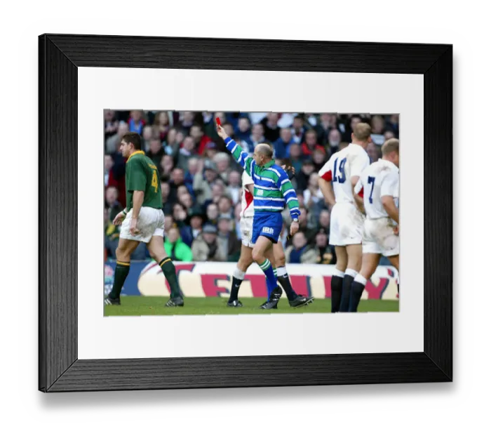 Framed Print : Jannes Labuschagne Is Sent Off Framed Print : Jannes Labuschagne Is Sent Off