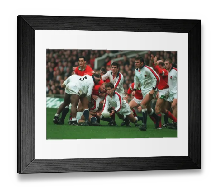 Framed Print : Bracken Clears Ball From Scrum Framed Print : Bracken Clears Ball From Scrum