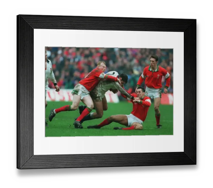 Framed Print : Ben Clarke Gets Dragged Down Framed Print : Ben Clarke Gets Dragged Down