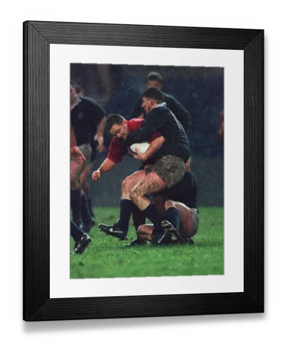 Framed Print : Ian Jardine Tackles Steve Gray Framed Print : Ian Jardine Tackles Steve Gray