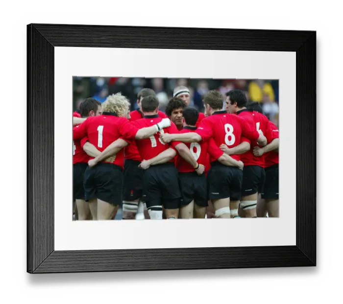 Framed Print : Colin Charvis Team Talk Framed Print : Colin Charvis Team Talk