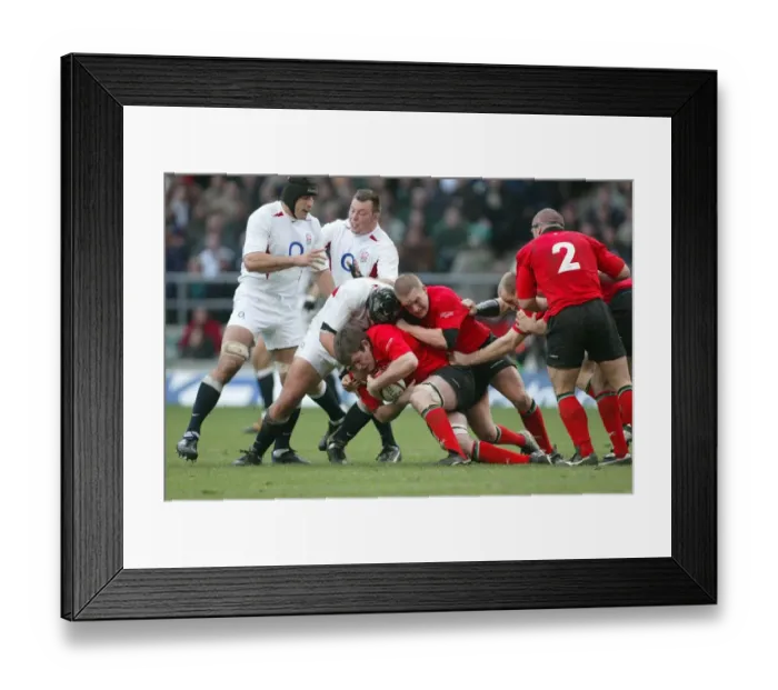 Framed Print : Michael Owen & Phil Vickery Framed Print : Michael Owen & Phil Vickery