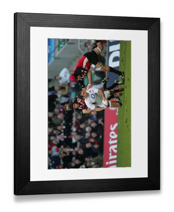 Framed Print : Charlie Hodgson In Action Framed Print : Charlie Hodgson In Action