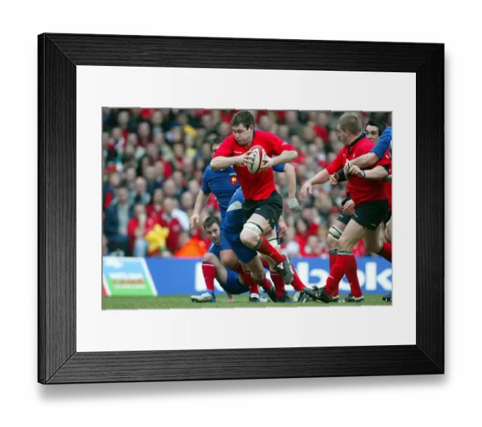 Framed Print : Michael Owen & Christophe Dominici Framed Print : Michael Owen & Christophe Dominici