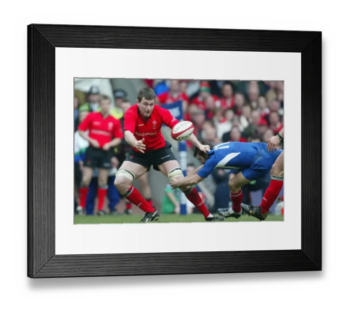 Framed Print : Michael Owen & Christophe Dominici Framed Print : Michael Owen & Christophe Dominici