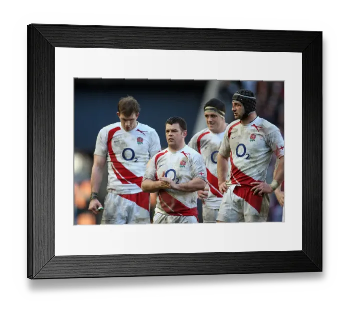 Framed Print : Lee Mears & Team Framed Print : Lee Mears & Team
