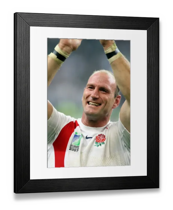 Framed Print : Lawrence Dallaglio Celebrates Framed Print : Lawrence Dallaglio Celebrates