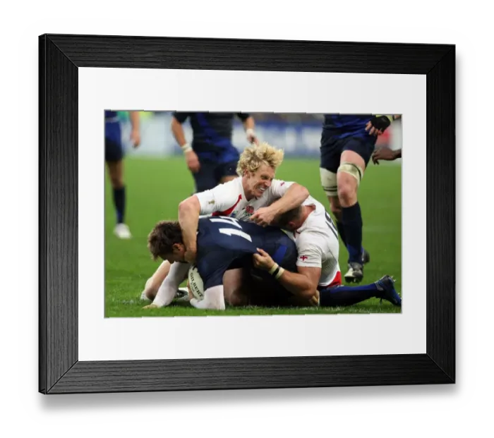 Framed Print : Dallaglio & Richards Stop Clerc Framed Print : Dallaglio & Richards Stop Clerc