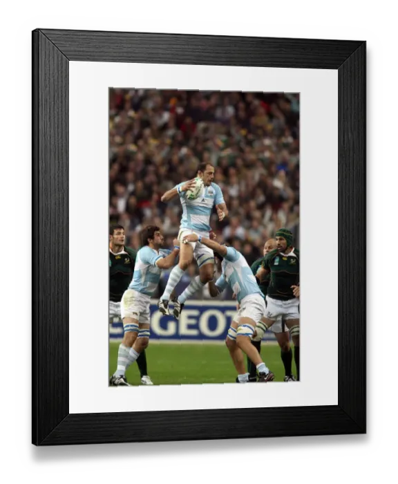 Framed Print : Gonzalo Longo Elia Wins Line-Out