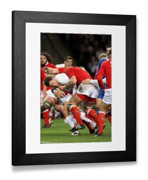 Framed Print : Toby Flood & Alun Wyn Jones