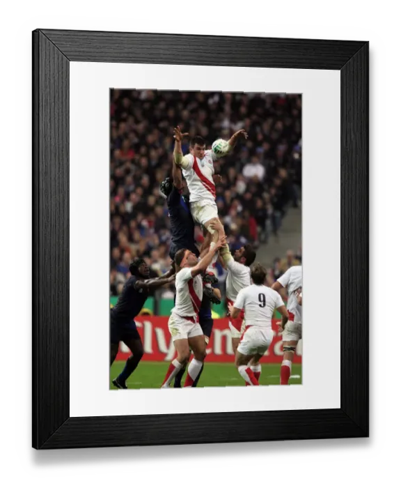 Framed Print : Martin Corry Wins Line-Out Framed Print : Martin Corry Wins Line-Out