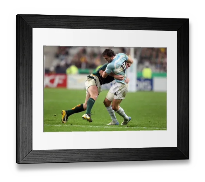 Framed Print : Schalk Burger & Juan Martin Hernandez