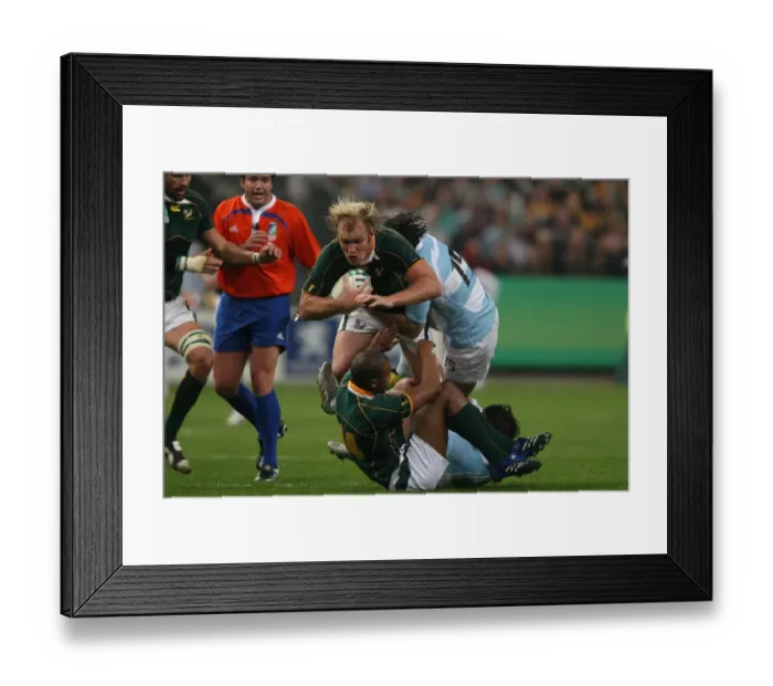 Framed Print : Schalk Burger & Juan Manuel Leguizamon