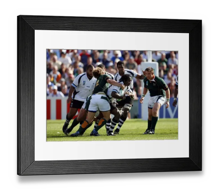 Framed Print : Vilimoni Delasau & Francois Steyn Framed Print : Vilimoni Delasau & Francois Steyn