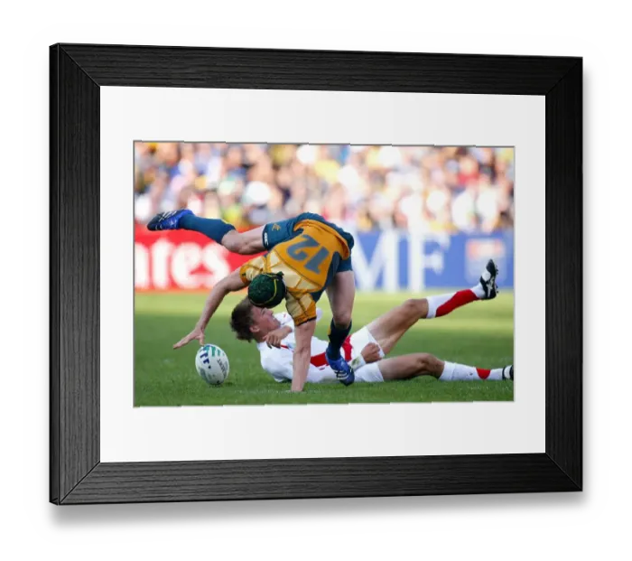 Framed Print : Matt Giteau & Toby Flood Framed Print : Matt Giteau & Toby Flood